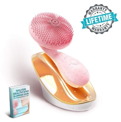 Multifunctional face brush $137.00 Dana Fashion Color: Pink Beauty Tools Cleansing instrument: 107 * 56 * 44mm Charging base: 95 * 60 * 38mm Battery capacity: 210mAh Waterproof, IPX7 certified; 4 vibration modes: Mode 1: Vibration is weak, rotating magnet