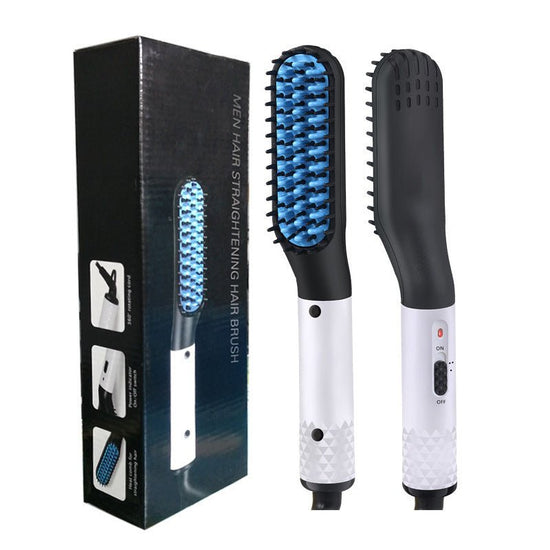 Multifunctional Hair Straightener Hair Comb Brush Men Beard Straightener Straightening $19.00 Dana Fashion power: AU Color: Gold Beauty Tools Overview: -This beard straightener/ electric hot comb can be used for styling either your beard hair or the hair