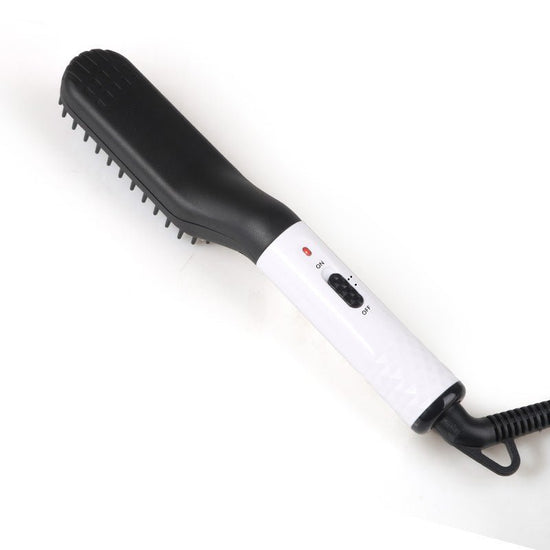 Multifunctional Hair Straightener Hair Comb Brush Men Beard Straightener Straightening $19.00 Dana Fashion power: AU Color: Gold Beauty Tools Overview: -This beard straightener/ electric hot comb can be used for styling either your beard hair or the hair