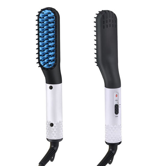 Multifunctional Hair Straightener Hair Comb Brush Men Beard Straightener Straightening $19.00 Dana Fashion power: AU Color: White Beauty Tools Overview: -This beard straightener/ electric hot comb can be used for styling either your beard hair or the hair