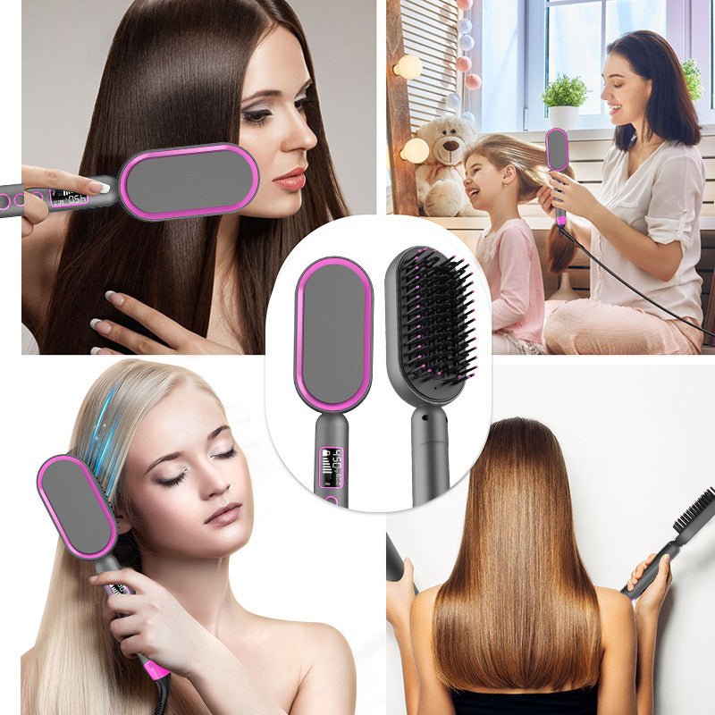 Multifunctional Hot Air Combing And Straight Rolling Dual Purpose Hair Dryer $45.00 Dana Fashion Color: Grey Electrical outlet: US Beauty Tools Product information: Diameter of heat conductor: 21mm-30mm Product category: straight curly hair comb Heat cond
