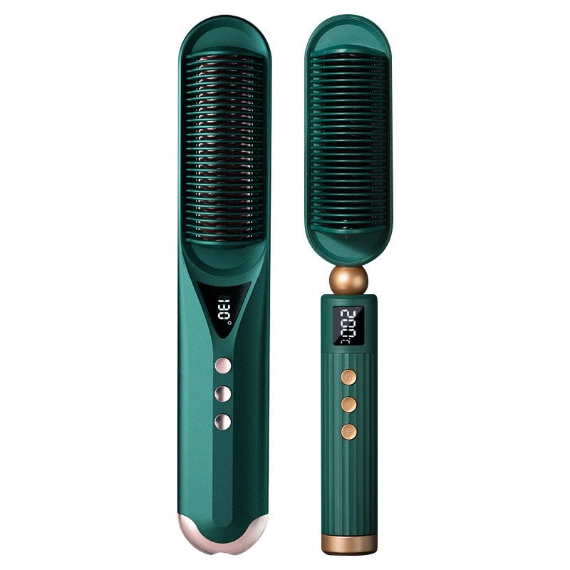 Multifunctional hot air electric hair straightener $32.25 Dana Fashion Color: 01Power Style: AU Beauty Tools Product category: Roll and straight dual-use Applicable hair: wet and dry Heat conductor material: tourmaline ceramic Diameter of heat conductor: