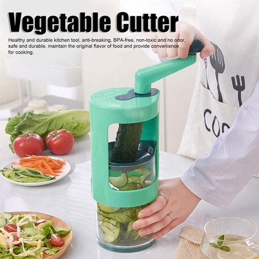 Multifunctional Radish And Cucumber Shredder Vegetable Grater Practical Vegetable Shredder Kitchen Gadgets $38.63 Dana Fashion Color: Photo Color Dana's Kitchen Overview: The unique rotating cutting design enables the grater to cut ingredients faster, rot