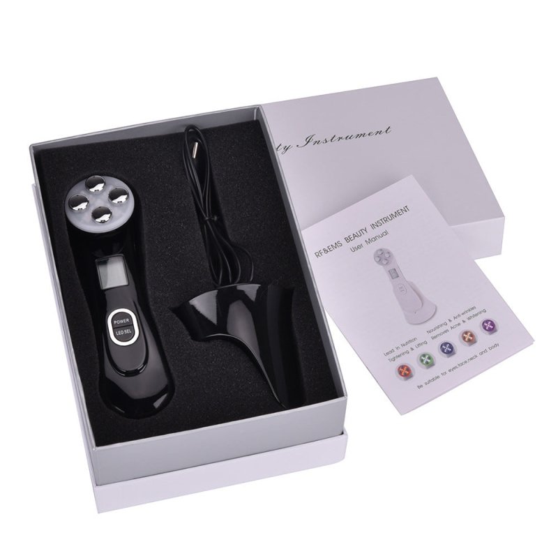 Multifunctional skin rejuvenation care instrument qi $63.26 Dana Fashion Color: Black format: With box Beauty Tools Product information: Product name: EMS radio frequency beauty instrument Output power: Max 10W Operating time: 10 minutes. Charging time: 3