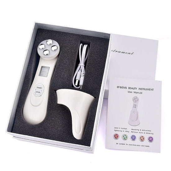 Multifunctional skin rejuvenation care instrument qi $63.26 Dana Fashion Color: White format: With box Beauty Tools Product information: Product name: EMS radio frequency beauty instrument Output power: Max 10W Operating time: 10 minutes. Charging time: 3
