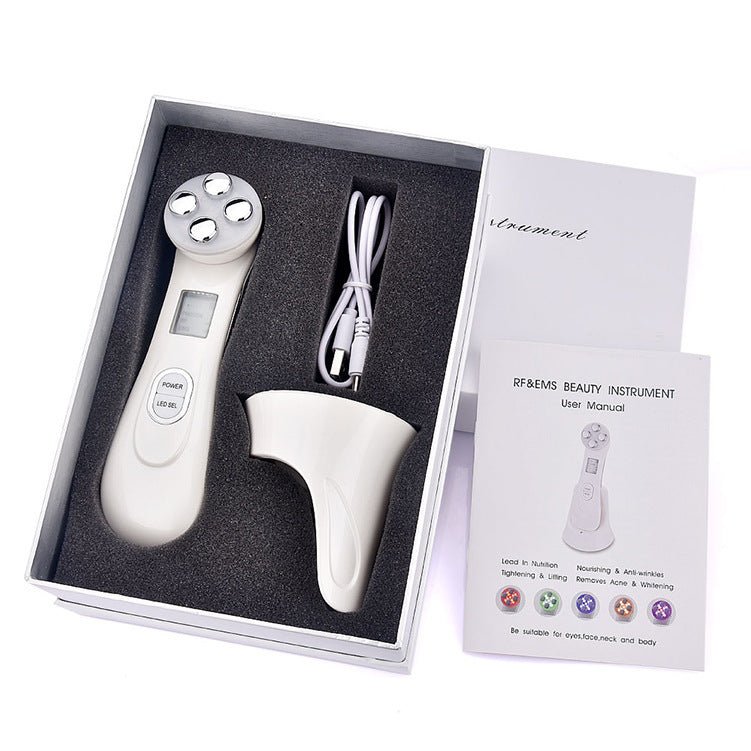 Multifunctional skin rejuvenation care instrument qi $63.26 Dana Fashion Color: White format: With box Beauty Tools Product information: Product name: EMS radio frequency beauty instrument Output power: Max 10W Operating time: 10 minutes. Charging time: 3