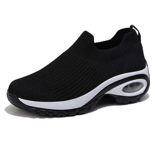 Multifunctional Summer Air Cushion Running Shoes Comfortable Breathable Sneakers $27.90 Dana Fashion Color: Black size: 35 Women's shoes Product information: Pattern: solid color Applicable sports: Universal Lining material: Mesh Color: black, red, brown