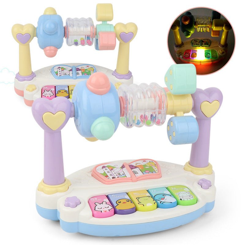 Music Children's Rotating Electronic Organ Early Education Toy $53.82 Dana Fashion style: 3351Musical Piano Toys & Hobbies Product information: Material: Plastic/Plastic Color: blue. pink Features: Light operation/motion coordination/music piano/puzzle co