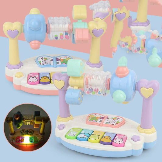 Music Children's Rotating Electronic Organ Early Education Toy $53.82 Dana Fashion style: 3351Musical Piano Toys & Hobbies Product information: Material: Plastic/Plastic Color: blue. pink Features: Light operation/motion coordination/music piano/puzzle co