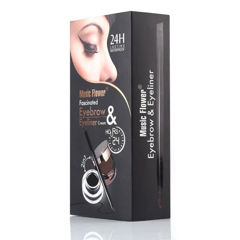 Music Flower Brown Black Gel Eyeliner Eyebrow Powder $26.55 Dana Fashion Color: Brown Black makeup Product information: Suitable for all skin types Efficacy: waterproof Net content: 7g Product category: eyeliner cream Features: Water-proof and smudge-proo