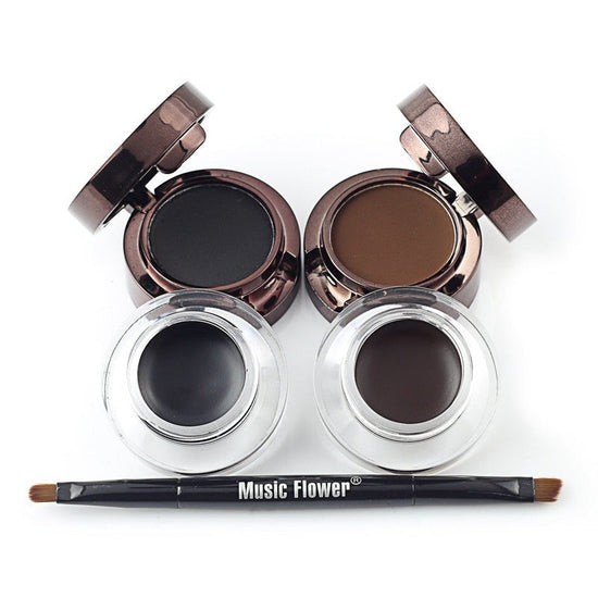Music Flower Brown Black Gel Eyeliner Eyebrow Powder $26.55 Dana Fashion Color: Brown Black makeup Product information: Suitable for all skin types Efficacy: waterproof Net content: 7g Product category: eyeliner cream Features: Water-proof and smudge-proo