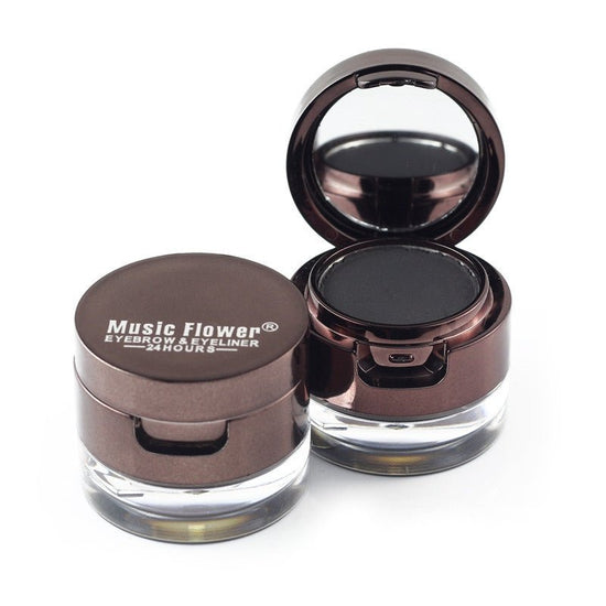 Music Flower Brown Black Gel Eyeliner Eyebrow Powder $26.55 Dana Fashion Color: Brown Black makeup Product information: Suitable for all skin types Efficacy: waterproof Net content: 7g Product category: eyeliner cream Features: Water-proof and smudge-proo