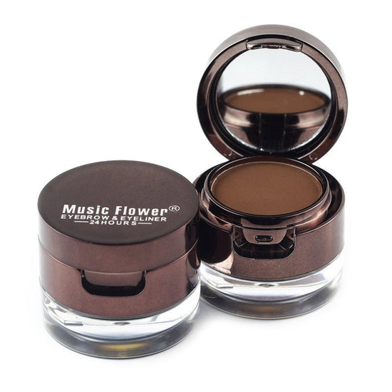 Music Flower Brown Black Gel Eyeliner Eyebrow Powder $26.55 Dana Fashion Color: Brown Black makeup Product information: Suitable for all skin types Efficacy: waterproof Net content: 7g Product category: eyeliner cream Features: Water-proof and smudge-proo