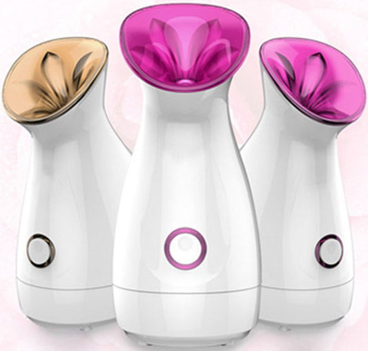 Nano ion water supply instrument $120.00 Dana Fashion Color: Blue set format: US Beauty Tools Description Facial Steamer Moisturizing Replenishment Hot Spray Steam Face Machine Device household Nanometer ion Steam Machine Beauty About product Use for warm
