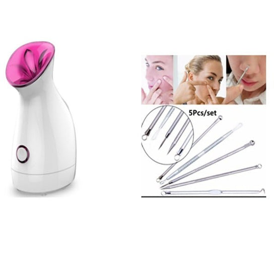 Nano ion water supply instrument $120.00 Dana Fashion Color: Purple Q1 set format: EU Beauty Tools Description Facial Steamer Moisturizing Replenishment Hot Spray Steam Face Machine Device household Nanometer ion Steam Machine Beauty About product Use for
