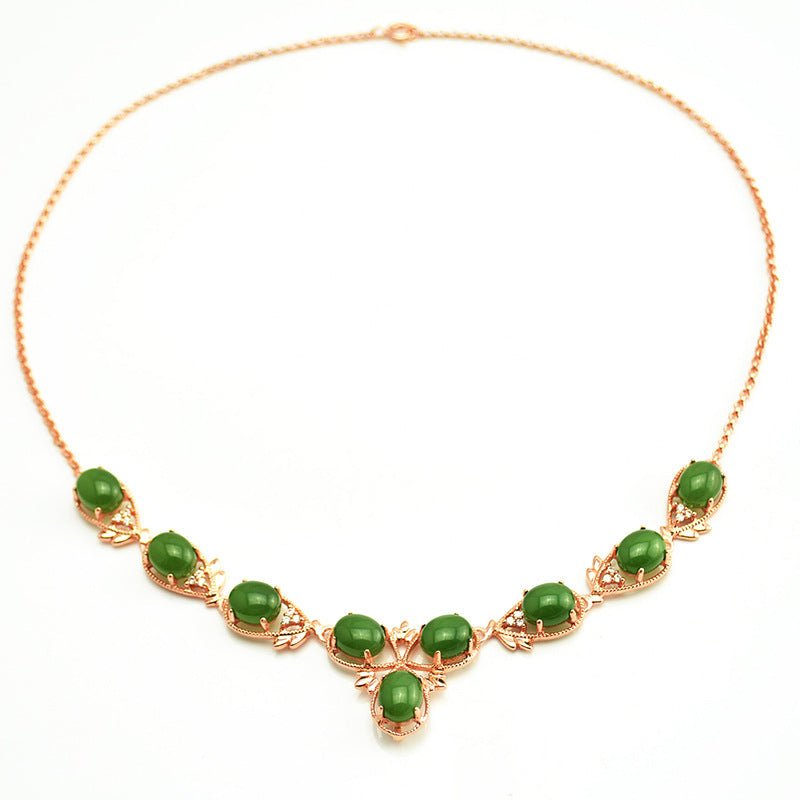 Natural Chalcedony Suit $45.99 Dana Fashion Color: Green Women's Accessories Material: natural chalcedony Set combination: earrings + item decoration + hand decoration Mosaic material: copper / natural agate, others Pendant material: agate, other