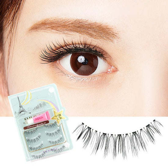 Natural lifelike eyelashes extravagant lashes $18.59 Dana Fashion default: default makeup False Eyelashes Category: Plastic Transparent Terrier Style: cross section Material: rayon Production process: pure manual