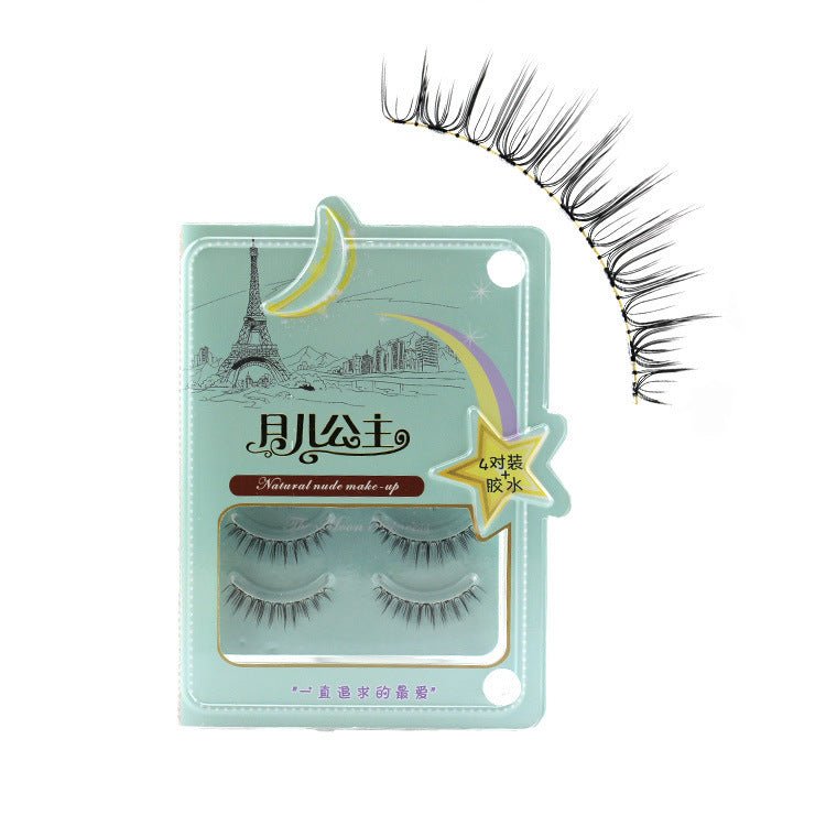 Natural lifelike eyelashes extravagant lashes $18.59 Dana Fashion default: default makeup False Eyelashes Category: Plastic Transparent Terrier Style: cross section Material: rayon Production process: pure manual