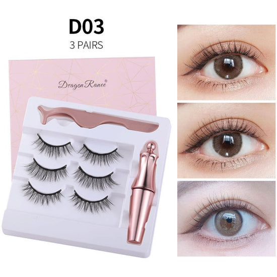 Natural Long Lasting Magnetic Liquid Eyeliner & Magnetic False Eyelashes & Tweezer Set Make up Set $29.99 Dana Fashion format: Set3 makeup Overview： Features: 1. Grade A fiber, 100% handmade magnetic eyelashes, ultra-soft and long 2. 3D 5 magnetic eyelash