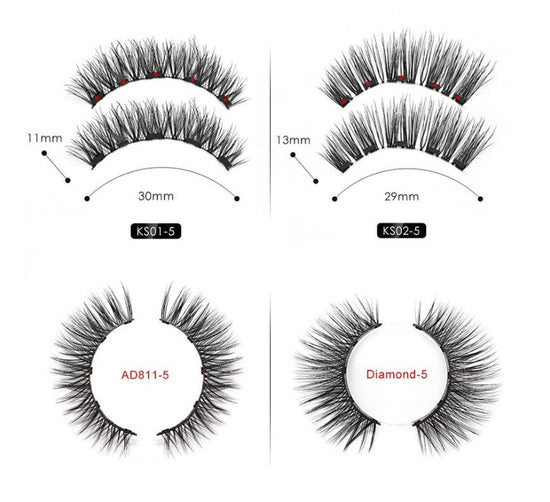 Natural Long Lasting Magnetic Liquid Eyeliner & Magnetic False Eyelashes & Tweezer Set Make up Set $29.99 Dana Fashion format: 2PC KS025 makeup Overview： Features: 1. Grade A fiber, 100% handmade magnetic eyelashes, ultra-soft and long 2. 3D 5 magnetic ey