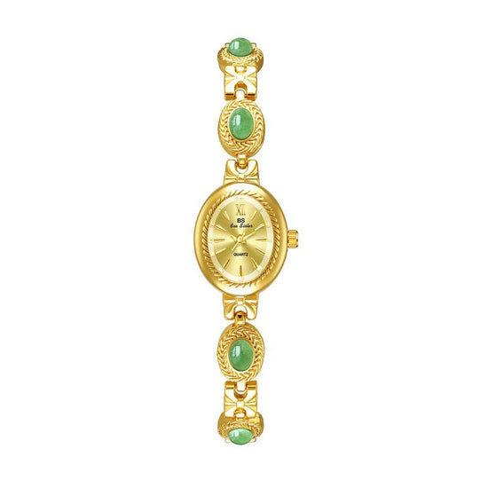Natural Tigereye Maillard Advanced Chain Watch $53.07 Dana Fashion Color: Jade Champagne Noodles Women's Accessories Product information: Color: Tigereye champagne noodles, Tigereye Gold White, Emerald champagne noodles, Emerald Gold white noodles, Emeral