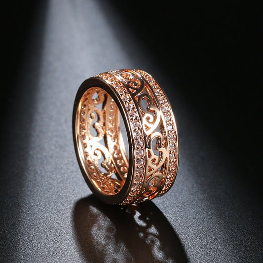 Natural Zircon Ring Female Double Row Micro Wax Inlaid $18.00 Dana Fashion Color: WK2043 Ring Size: No 10 Women's Accessories Product information: Type: Ring, ring Treatment Process: Electroplating Color: WK2043 Size: no.8, no.6, no.7, no.9, no.10 Inlaid