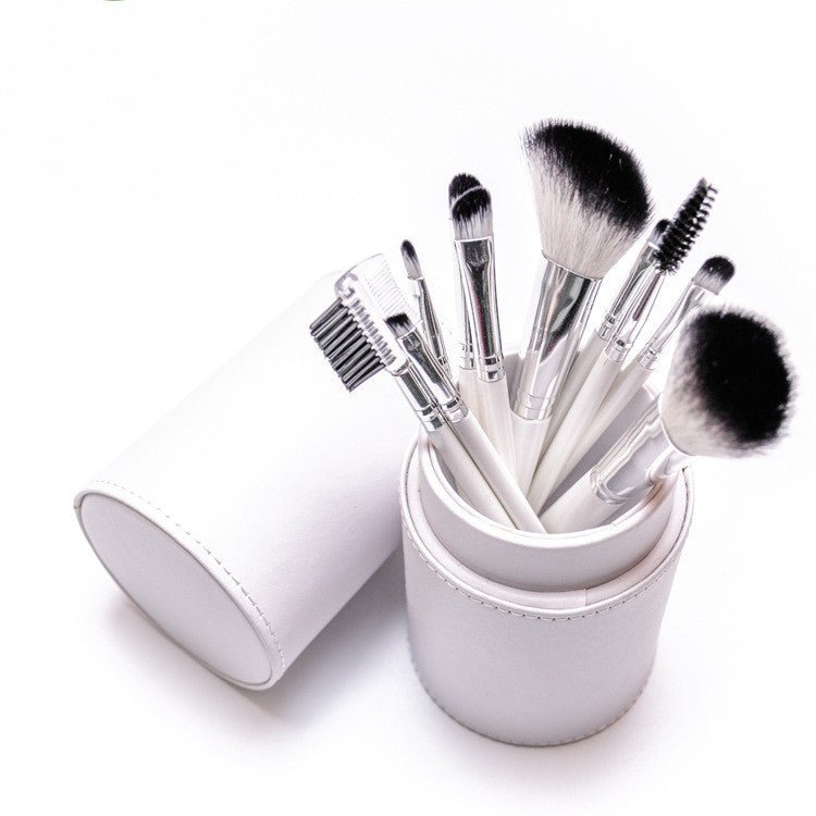 New 8 Makeup Brush Set, Eye Shadow, Blush, Foundation Brush, Makeup And Beauty Tools $34.53 Dana Fashion Color: Black and white makeup Product information: Product category: makeup brush set Brush material: nylon Brush type: PU Brush handle material: wood