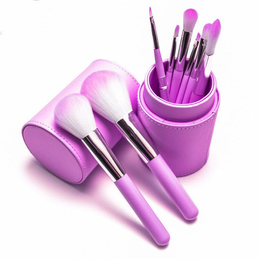 New 8 Makeup Brush Set, Eye Shadow, Blush, Foundation Brush, Makeup And Beauty Tools $34.53 Dana Fashion Color: Black makeup Product information: Product category: makeup brush set Brush material: nylon Brush type: PU Brush handle material: wooden handle