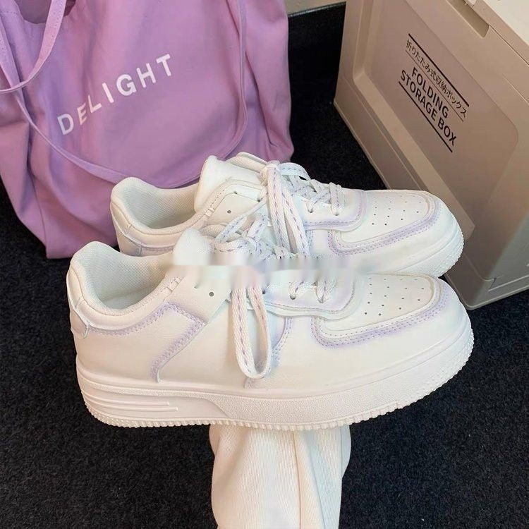 New All-match Flat Embroidered White Shoes Women $39.99 Dana Fashion Color: Green Size: 35 Women's shoes Product information: Applicable sports: Universal Lining material: Mesh Color: purple, green Upper height: low top Heel height: flat heel Heel shape: