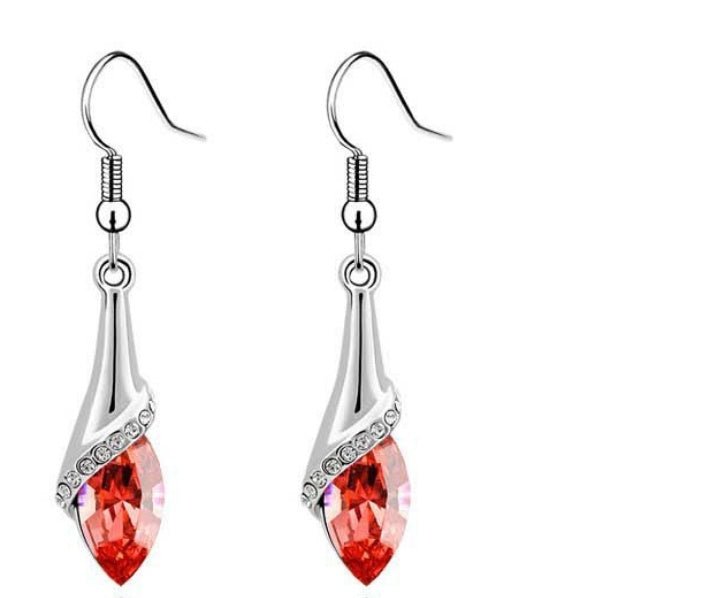 New Angel Elf Earrings Necklace Bracelet Three-piece Austria Crystal Alloy Jewelry Set Wholesale $22.00 Dana Fashion Color: Water lotus red Women's Accessories Style: Europe and America Material: Alloy Process: crystal Set combination: earrings + accessor