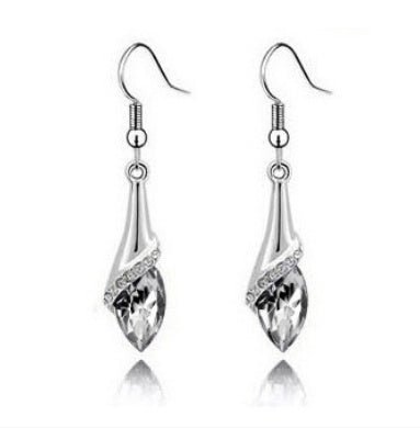 New Angel Elf Earrings Necklace Bracelet Three-piece Austria Crystal Alloy Jewelry Set Wholesale $22.00 Dana Fashion Color: White gold Women's Accessories Style: Europe and America Material: Alloy Process: crystal Set combination: earrings + accessories +