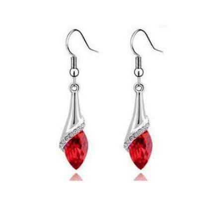 New Angel Elf Earrings Necklace Bracelet Three-piece Austria Crystal Alloy Jewelry Set Wholesale $22.00 Dana Fashion Color: Red Women's Accessories Style: Europe and America Material: Alloy Process: crystal Set combination: earrings + accessories + jewelr