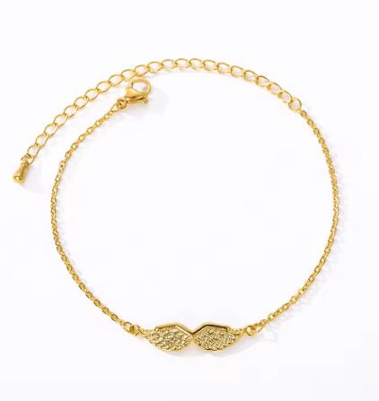 New Angel Wings Charm Bracelet $12.18 Dana Fashion Color: Gold Plating Women's Accessories Product information: Treatment Process: Electroplating Type: Bracelet Color: gold plated, silver plated, rose gold Material: Copper Modeling: animal/Zodiac Popular
