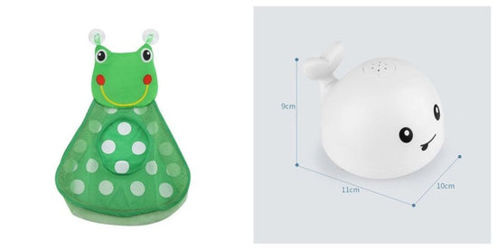 New Baby Bathroom Bath Electric Induction Whale Spray Small Toy $29.95 Dana Fashion Color: 7set Toys & Hobbies Overview: Easy to use: put the battery on the spray water whale and then on the water. It will automatically spray water and flash. Take it out