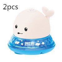 New Baby Bathroom Bath Electric Induction Whale Spray Small Toy $47.16 Dana Fashion Color: White blue2pcs Toys & Hobbies Overview: Easy to use: put the battery on the spray water whale and then on the water. It will automatically spray water and flash. Ta