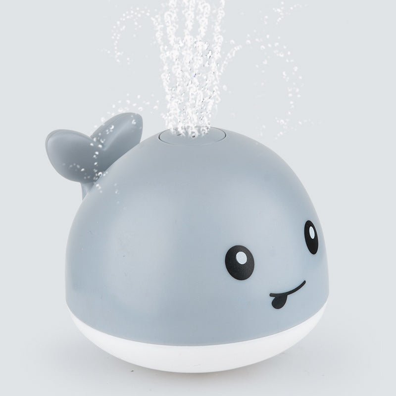 New Baby Bathroom Bath Electric Induction Whale Spray Small Toy $21.28 Dana Fashion Color: Grey Toys & Hobbies Overview: Easy to use: put the battery on the spray water whale and then on the water. It will automatically spray water and flash. Take it out