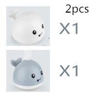 New Baby Bathroom Bath Electric Induction Whale Spray Small Toy $62.50 Dana Fashion Color: SetA2pcs Toys & Hobbies Overview: Easy to use: put the battery on the spray water whale and then on the water. It will automatically spray water and flash. Take it
