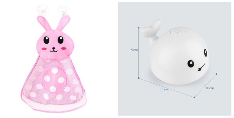 New Baby Bathroom Bath Electric Induction Whale Spray Small Toy $29.95 Dana Fashion Color: 6set Toys & Hobbies Overview: Easy to use: put the battery on the spray water whale and then on the water. It will automatically spray water and flash. Take it out