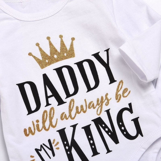 New Baby boys Clothing Set Tops Romper +Crown Pants $25.50 Dana Fashion Color: Photo color Size: 100cm Baby Clothing Main fabric composition: cotton
