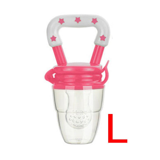 New Baby Silicone Pacifier, Encapsulated To Soothe Complementary Food Feeding Artifact $9.20 Dana Fashion Color: Rose Red Size: L Baby & Mother Overview: Keep your children from choking while enjoying the fun of independent feeding. Suitable for most kind