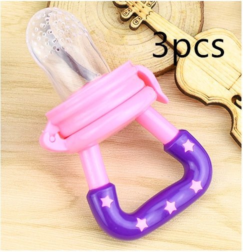 New Baby Silicone Pacifier, Encapsulated To Soothe Complementary Food Feeding Artifact $26.99 Dana Fashion Color: Pink3pcs Size: L Baby & Mother Overview: Keep your children from choking while enjoying the fun of independent feeding. Suitable for most kin