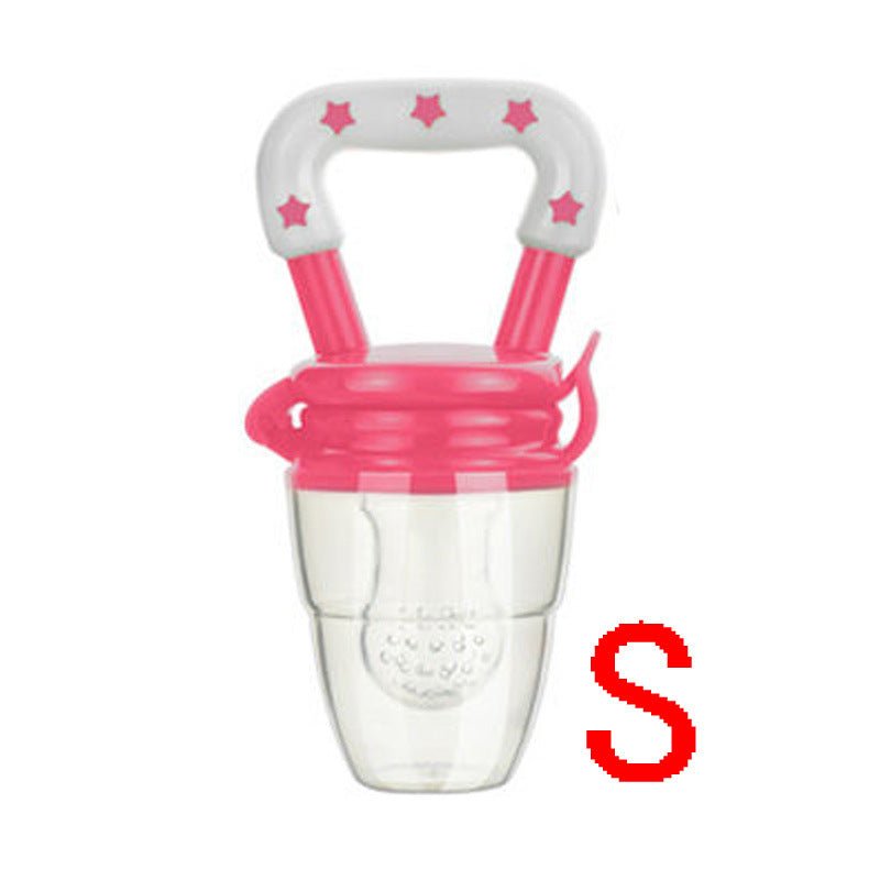 New Baby Silicone Pacifier, Encapsulated To Soothe Complementary Food Feeding Artifact $8.75 Dana Fashion Color: Rose Red Size: S Baby & Mother Overview: Keep your children from choking while enjoying the fun of independent feeding. Suitable for most kind