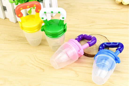 New Baby Silicone Pacifier, Encapsulated To Soothe Complementary Food Feeding Artifact $19.51 Dana Fashion Color: SET Size: L Baby & Mother Overview: Keep your children from choking while enjoying the fun of independent feeding. Suitable for most kinds of