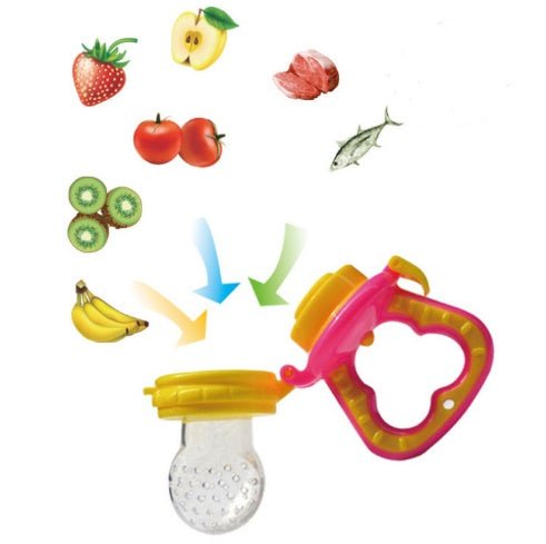New Baby Silicone Pacifier, Encapsulated To Soothe Complementary Food Feeding Artifact $17.67 Dana Fashion Color: Blue Green set Size: M Baby & Mother Overview: Keep your children from choking while enjoying the fun of independent feeding. Suitable for mo