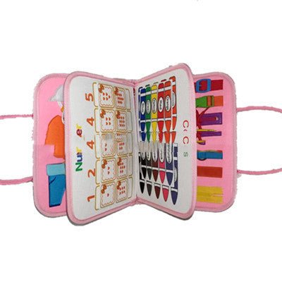 New Busy Book Children's Busy Board Dressing And Buttoning Learning Baby Early Education Preschool Sensory Learning Toy $43.97 Dana Fashion Color: R Toys & Hobbies Overview: ✅Made of soft felted wool, the activity board is flexible with no hard corners, s