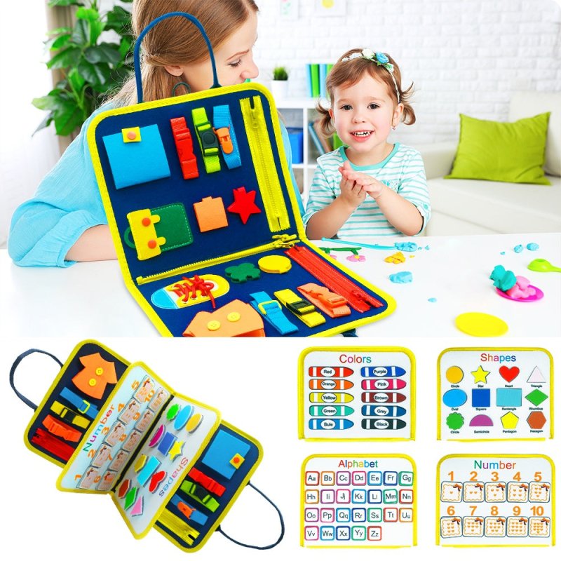 New Busy Book Children's Busy Board Dressing And Buttoning Learning Baby Early Education Preschool Sensory Learning Toy $30.02 Dana Fashion Color: A Toys & Hobbies Overview: ✅Made of soft felted wool, the activity board is flexible with no hard corners, s