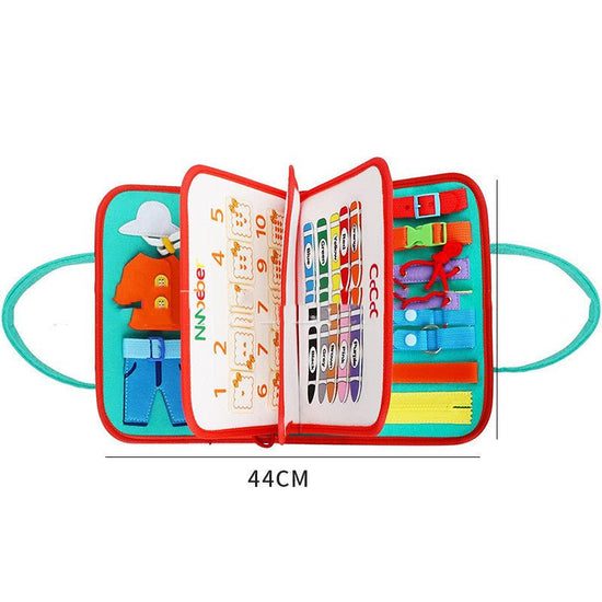 New Busy Book Children's Busy Board Dressing And Buttoning Learning Baby Early Education Preschool Sensory Learning Toy $46.47 Dana Fashion Color: Y Toys & Hobbies Overview: ✅Made of soft felted wool, the activity board is flexible with no hard corners, s