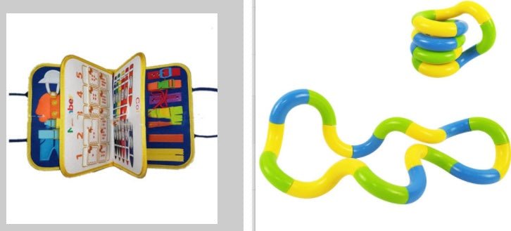 New Busy Book Children's Busy Board Dressing And Buttoning Learning Baby Early Education Preschool Sensory Learning Toy $45.94 Dana Fashion Color: L set Toys & Hobbies Overview: ✅Made of soft felted wool, the activity board is flexible with no hard corner