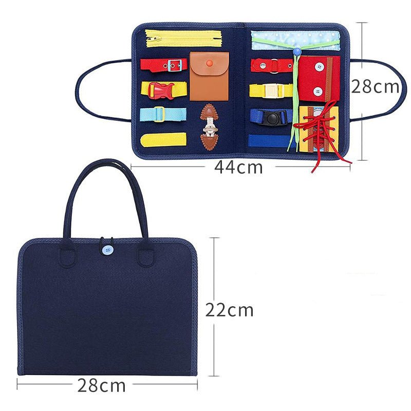 New Busy Book Children's Busy Board Dressing And Buttoning Learning Baby Early Education Preschool Sensory Learning Toy $30.02 Dana Fashion Color: A Toys & Hobbies Overview: ✅Made of soft felted wool, the activity board is flexible with no hard corners, s