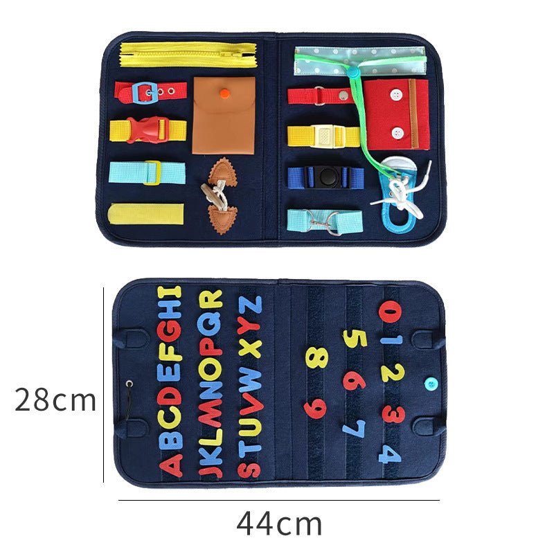 New Busy Book Children's Busy Board Dressing And Buttoning Learning Baby Early Education Preschool Sensory Learning Toy $45.06 Dana Fashion Color: C Toys & Hobbies Overview: ✅Made of soft felted wool, the activity board is flexible with no hard corners, s